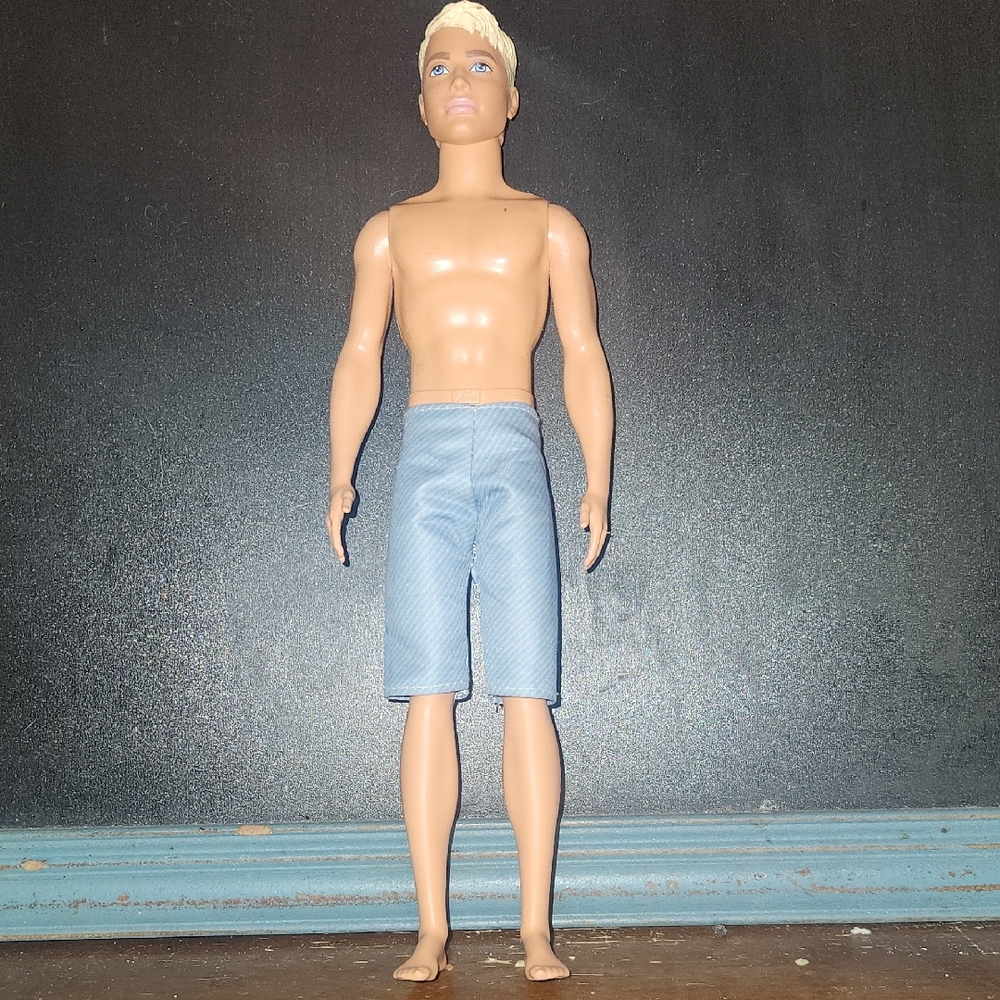 Men's Light Blue Casual Shorts